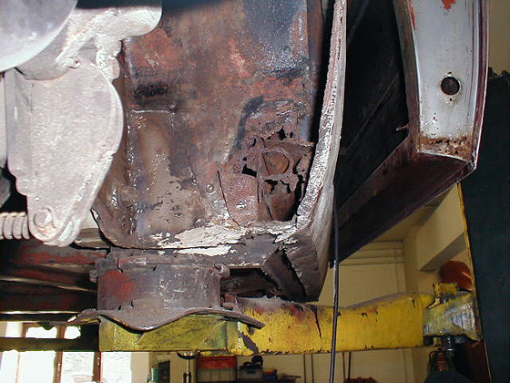 Wheelarch and door edge rust