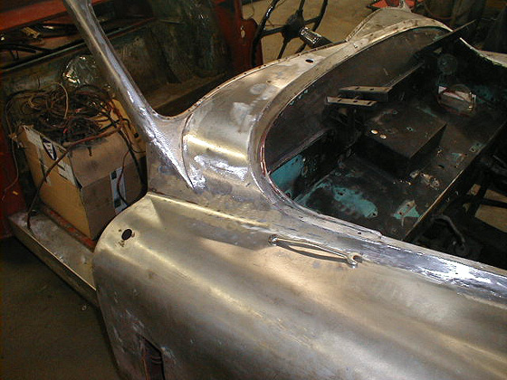 Window cowl stripped