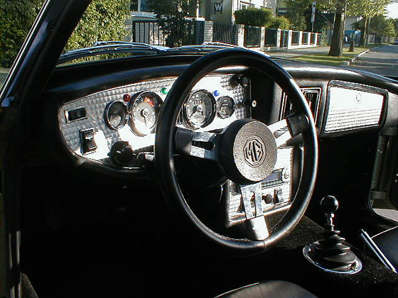 Leather and stainless dashboard