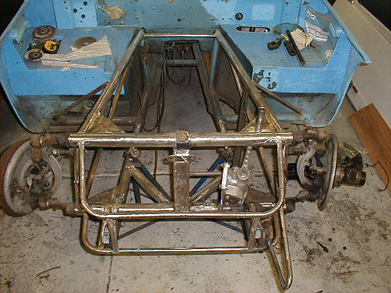 Front spaceframe front view